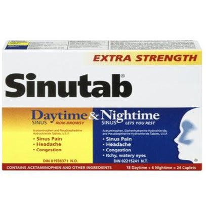 Sinutab Sinus Extra Strength Daytime & Nightime