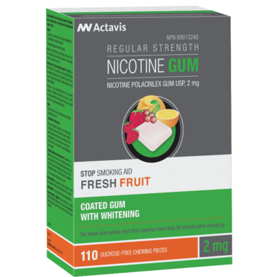Actavis Gomme à la Nicotine 2mg - Fruits Frais