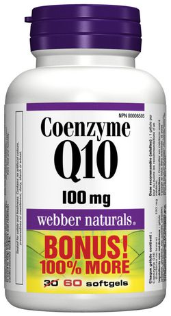 Webber Naturals Coenzyme Q10 100 mg - Bonus pack