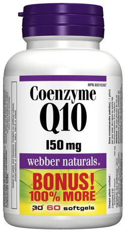 Webber Naturals Coenzyme Q10 150 mg - Bonus pack