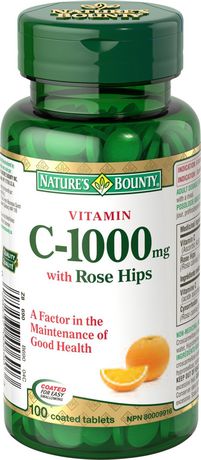 Nature's Bounty Vitamine C 1000 mg avec cynorhodon
