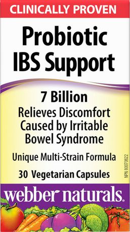 Webber Naturals Probiotic IBS Support 7 Billion Vegetarian Capsules