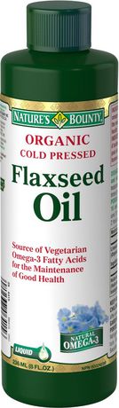 Nature's Bounty Organic Cold Pressed Flaxseed Oil Liquid