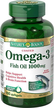 Huile de poisson oméga-3 Nature's Bounty - 1000 mg