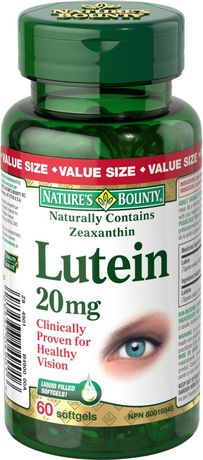 Nature's Bounty Lutéine 20 mg