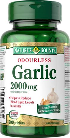 Nature's Bounty Ail inodore 2000 mg
