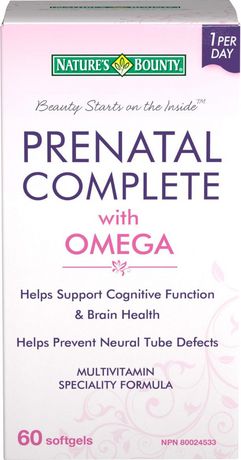 Nature's Bounty Prenatal Complete Multivitamin with Omega Softgels