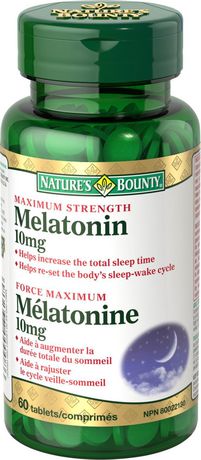 Nature's Bounty Mélatonine à force maximale 10 mg