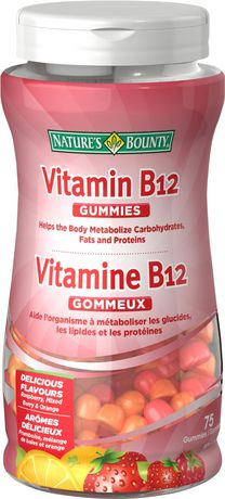 Nature's Bounty Vitamine B12 250 mcg Gummies - Mélange de baies et de fruits