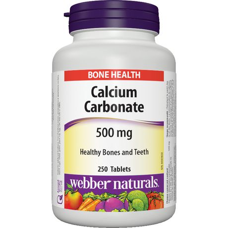 Webber Naturals Carbonate de Calcium 500 mg