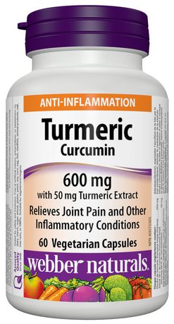 Webber Naturals Curcuma curcuma 3 050 mg Capsules végétariennes