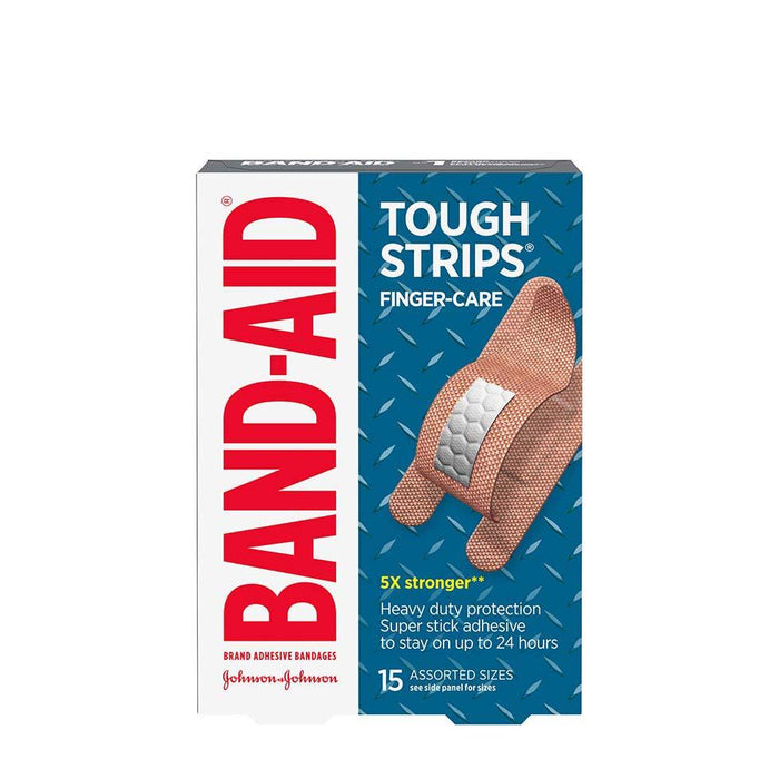 Band-Aid Tough Strips Bandages pour soins des doigts