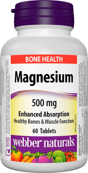 Webber Naturals Magnésium 500 mg