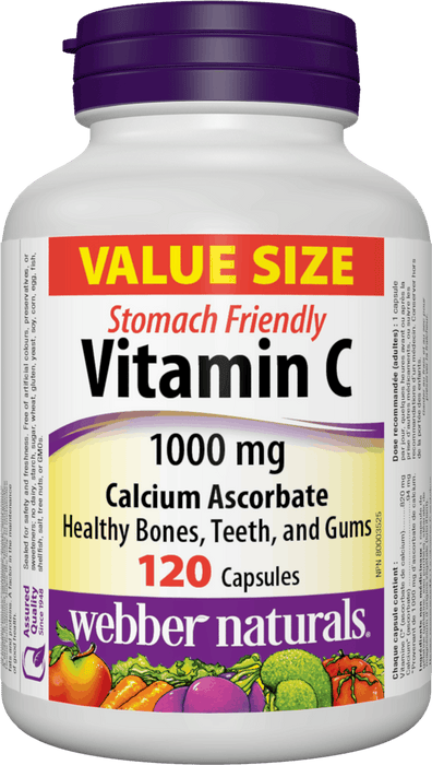 Webber Naturals Vitamin C 1000mg Calcium Ascorbate