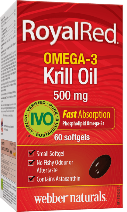 Webber Naturals Royalred Huile de krill oméga-3 500 mg