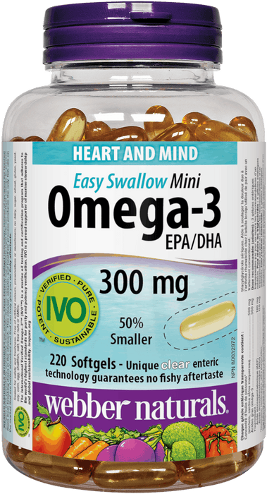 Webber Naturals Mini Oméga-3 EPA/DHA 300 mg