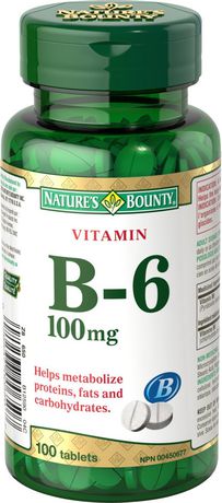 Nature's Bounty Vitamin B6 100mg