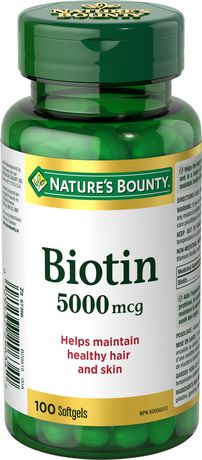 Nature's Bounty Biotine 5000 mcg