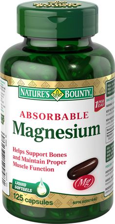Nature's Bounty Magnésium absorbable 400 mg