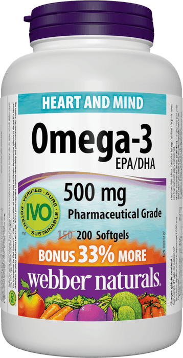 Webber Naturals Oméga-3 500 mg (EPA 300/ DHA 200)