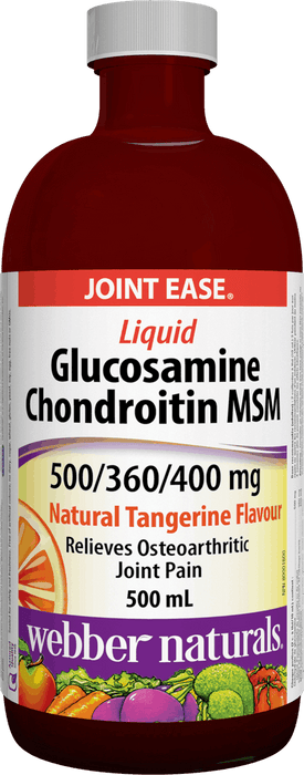 Webber Naturals Glucosamine, Chondroitin & MSM Liquid - Tangerine