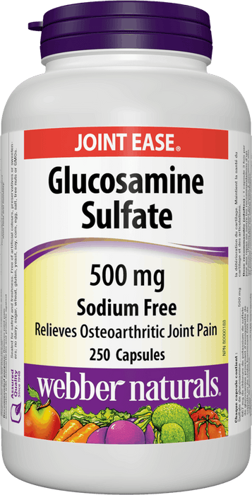 Sulfate de glucosamine sans sodium Webber Naturals