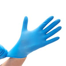 Blue Nitrile Gloves - L