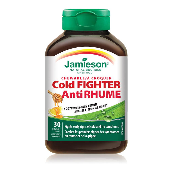 Jamieson Chewable Cold Fighter - Soothing Honey Lemon