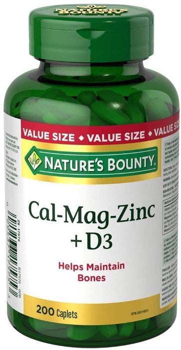 Nature's Bounty Calcium Magnésium Zinc
