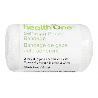 Bandage de gaze auto-agrippant Health ONE 2'' x 4,1 V