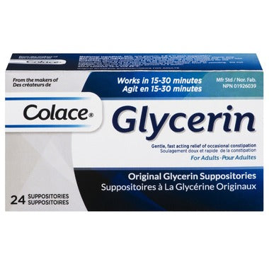 Colace Original Glycerin Suppositories