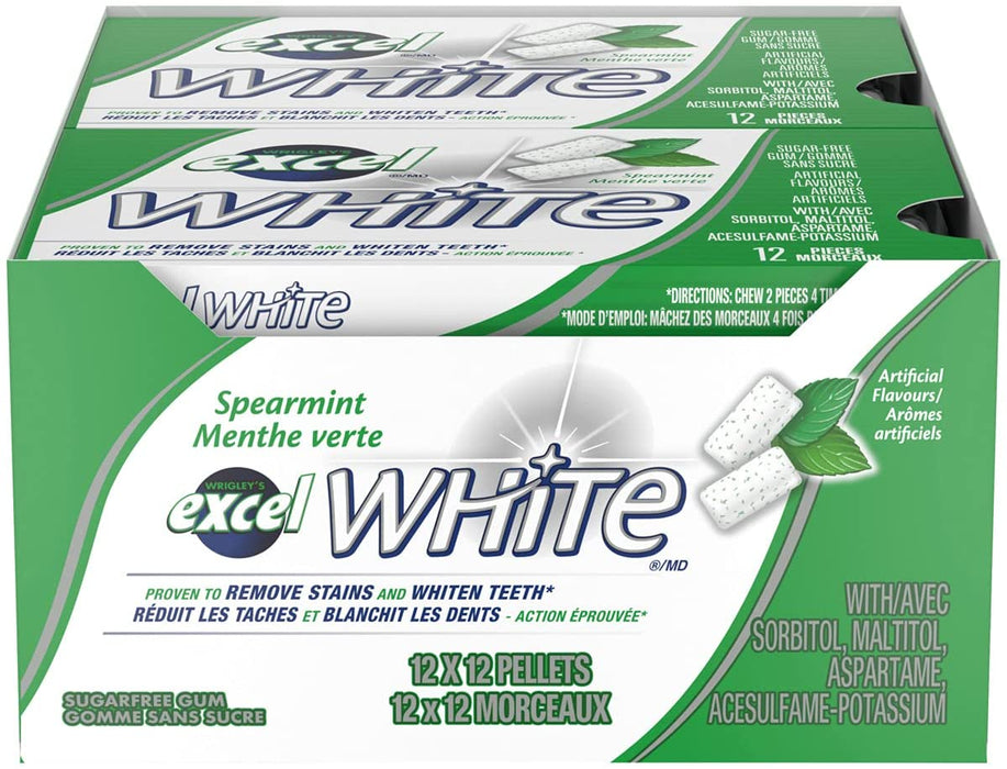 Excel Sugar Free Gum - White Spearmint