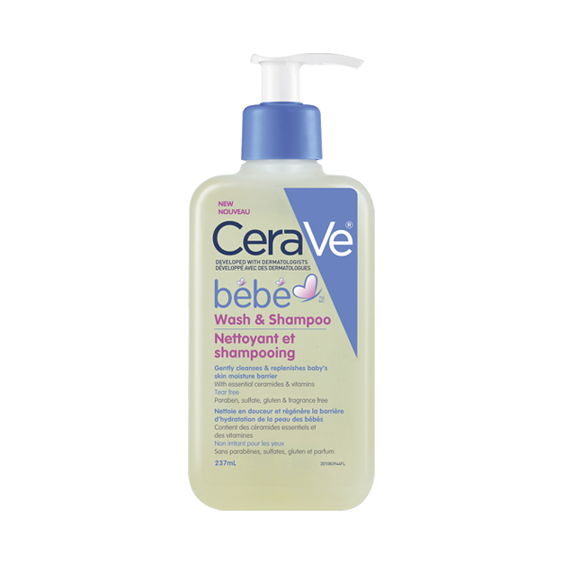 Nettoyant et shampoing CeraVe Bebe