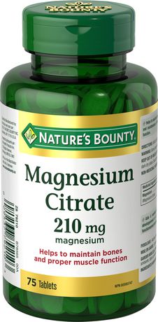 Nature's Bounty Citrate de magnésium 200 mg