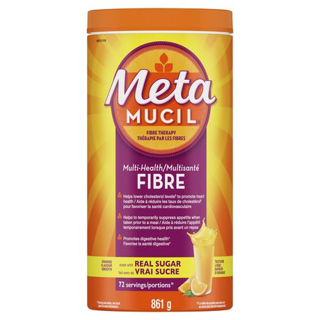 Metamucil 3 en 1 MultiHealth Supplément de fibres en poudre - Orange