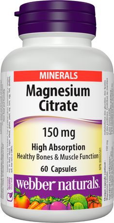 Webber Naturals Citrate de magnésium 150 mg