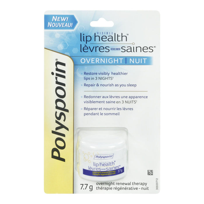 Thérapie de renouvellement nocturne Polysporin Visible Lip Health