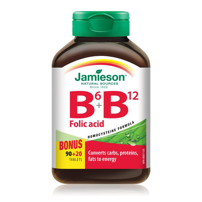 Jamieson Vitamine B6, B12 et acide folique