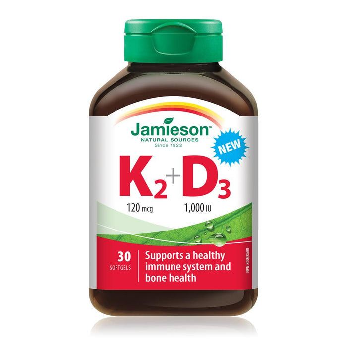 Jamieson Vitamine K2 120 mcg + D3 1000 UI