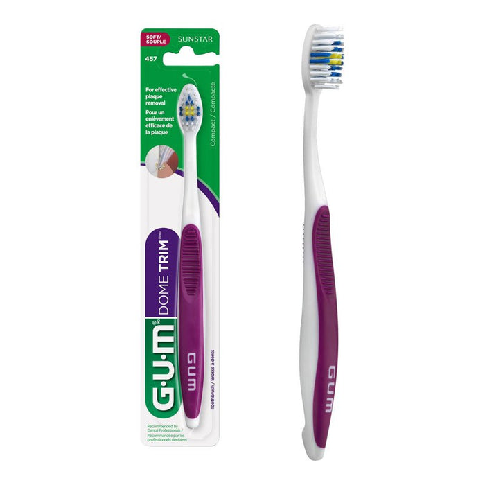 G.U.M. Dome Trim Compact Toothbrush - Soft