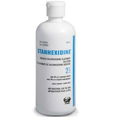 Solution aqueuse à 2 % Stanhexidine, 450 ml.