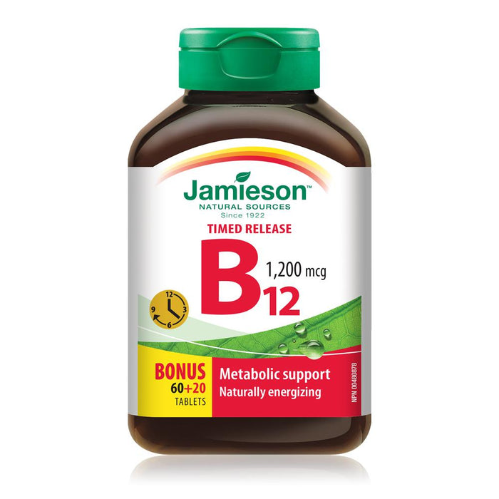 Jamieson Vitamine B12 à libération prolongée 1 200 mcg
