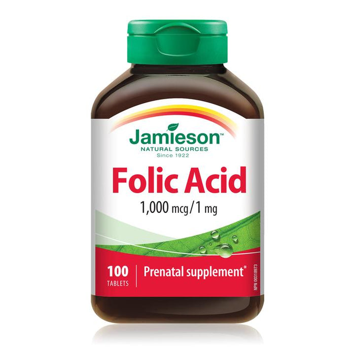 Acide folique Jamieson 1000 mcg 1 mg