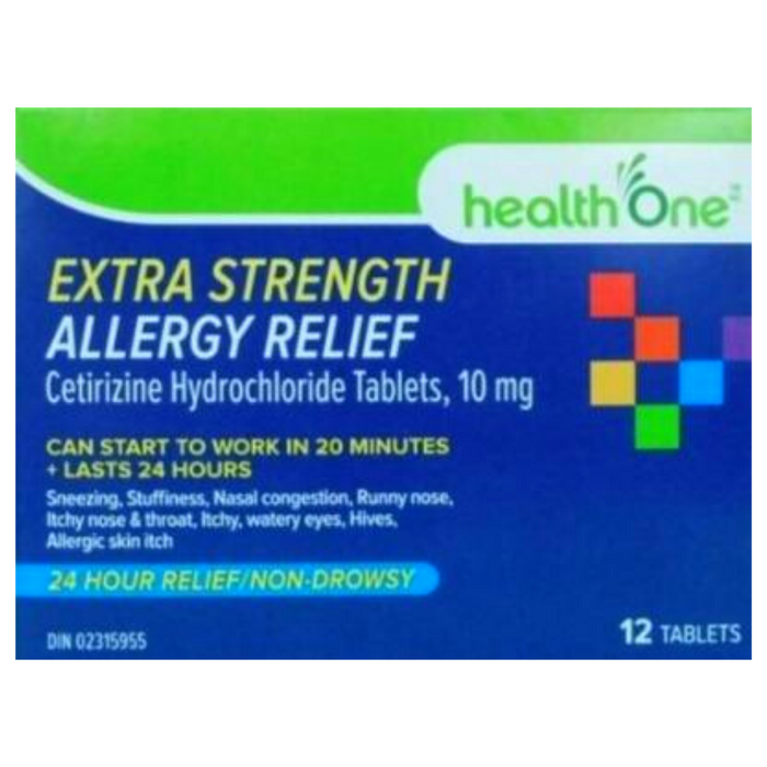Health ONE Soulagement des allergies 24 heures sur 24
