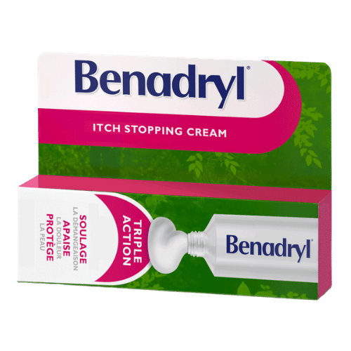 Crème contre les démangeaisons triple action Benadryl