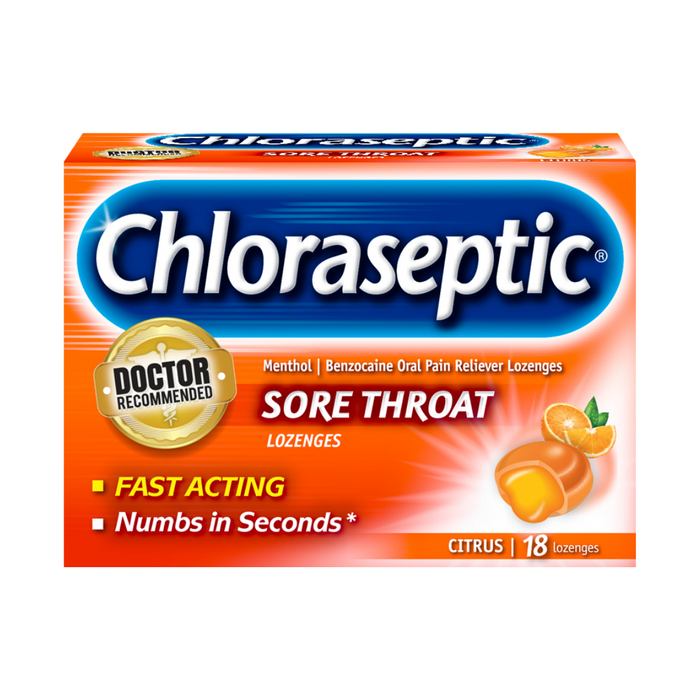 Chloraseptic Sore Throat Lozenges - Citrus