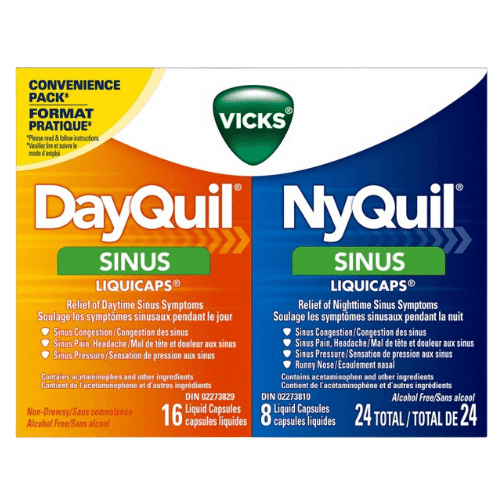 Vicks DayQuil NyQuil Combo rhume et grippe