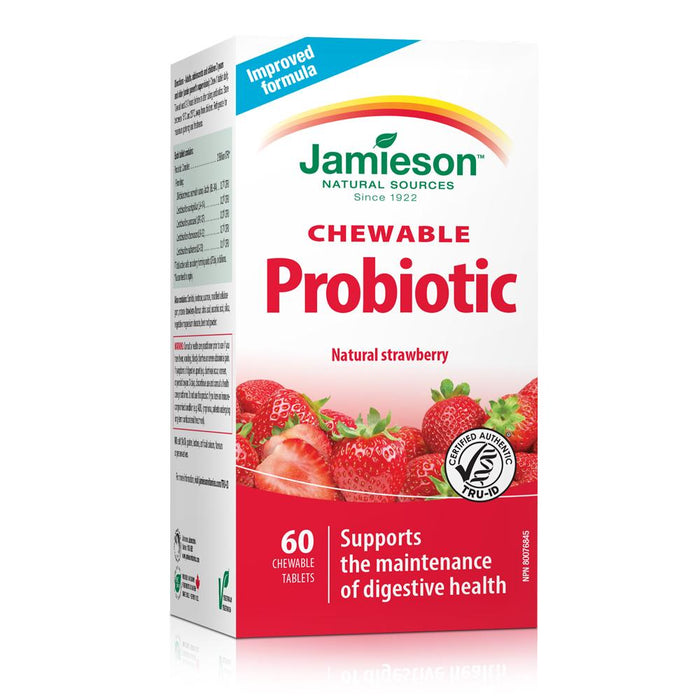 Probiotique à croquer Jamieson - Fraise naturelle
