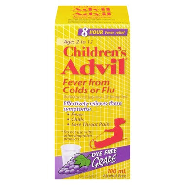 Advil pour la fièvre des enfants due au rhume ou à la grippe