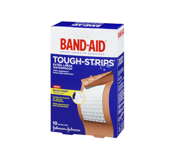 Pansements adhésifs Band-Aid Tough Strips - Imperméables, Extra Large